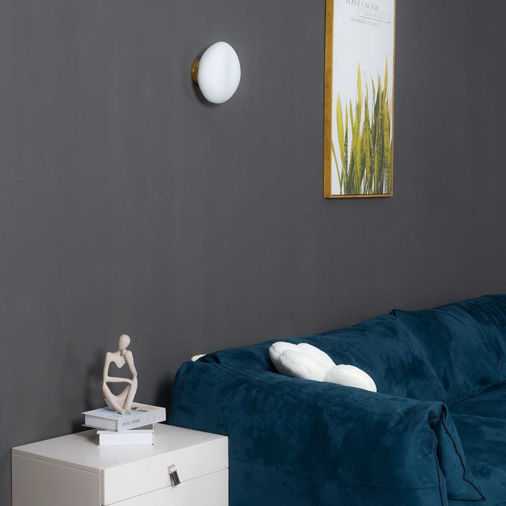 Modern Glass Wall Sconce With Warm Glass Shades