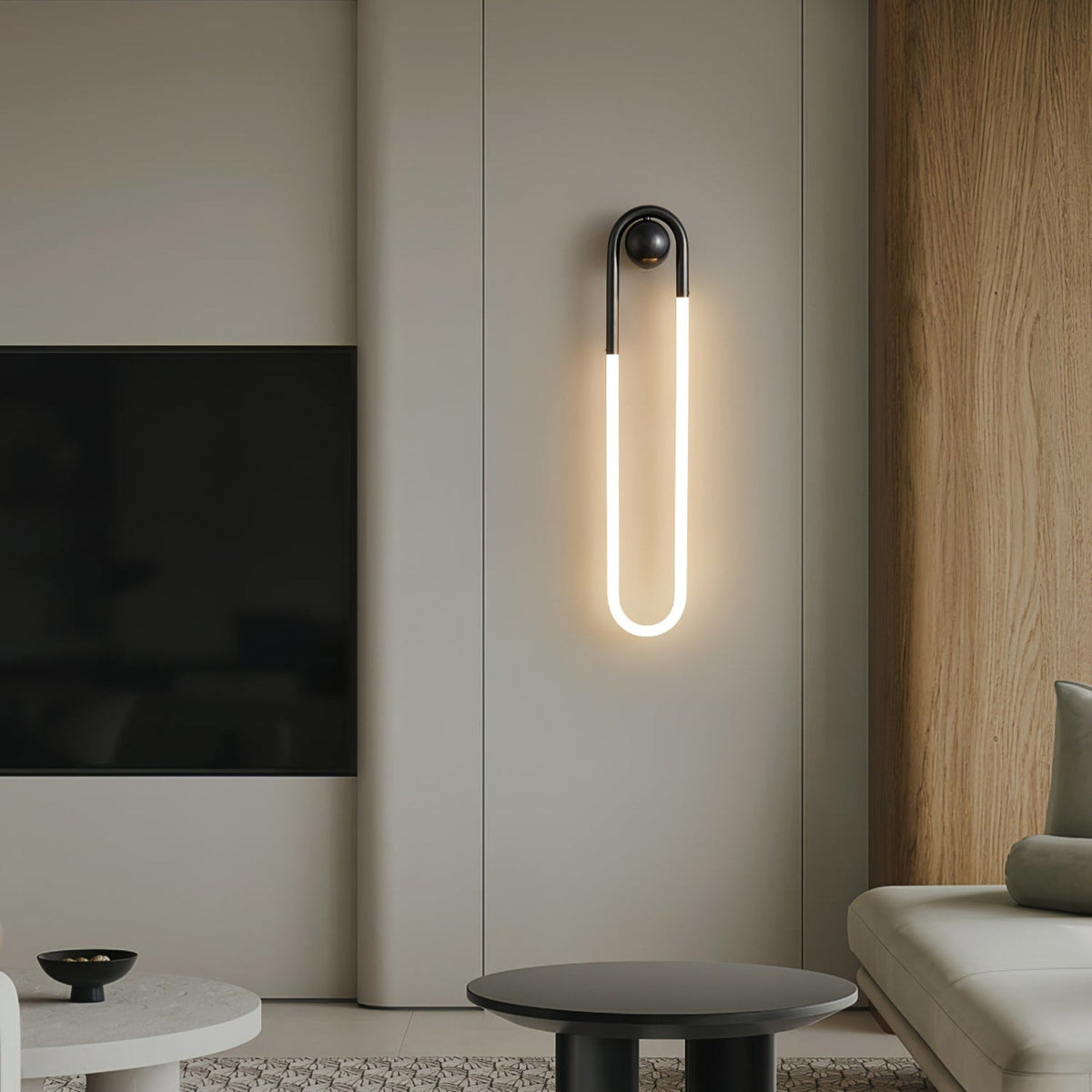Minimalist Metal Wall Sconce for Living Room and Bedroom