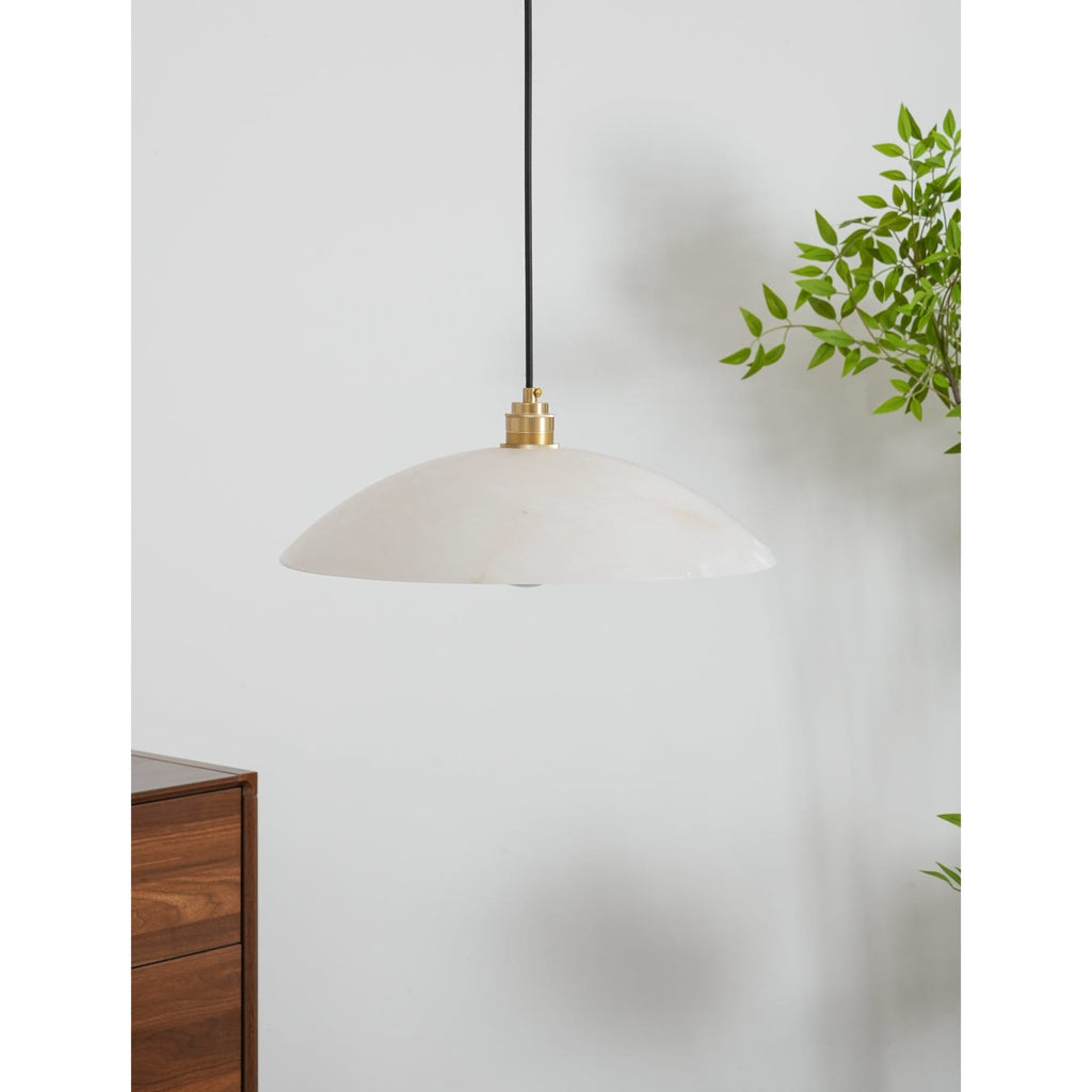 Modern Marble and Copper Pendant Light for Dining Room