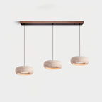 Modern Travertine Stone Pendant Light With Dimmable Remote Control