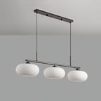 Modern Glass Pendant Light With Tri-Color LED Glow