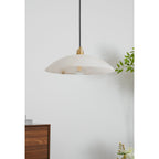 Modern Marble and Copper Pendant Light for Dining Room