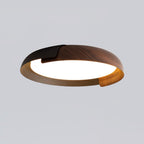 Modern Wood Flush Mount Ceiling Light for Living Room