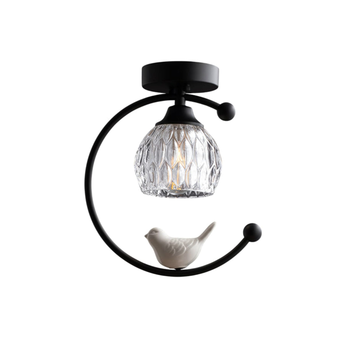 Modern Solid Brass Flush Mount Ceiling Light