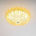 Vintage Glass Flush Mount Ceiling Light for Living Room