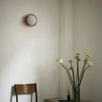 Nordic Natural Wood Wall Sconce LED Light With Globe Shade