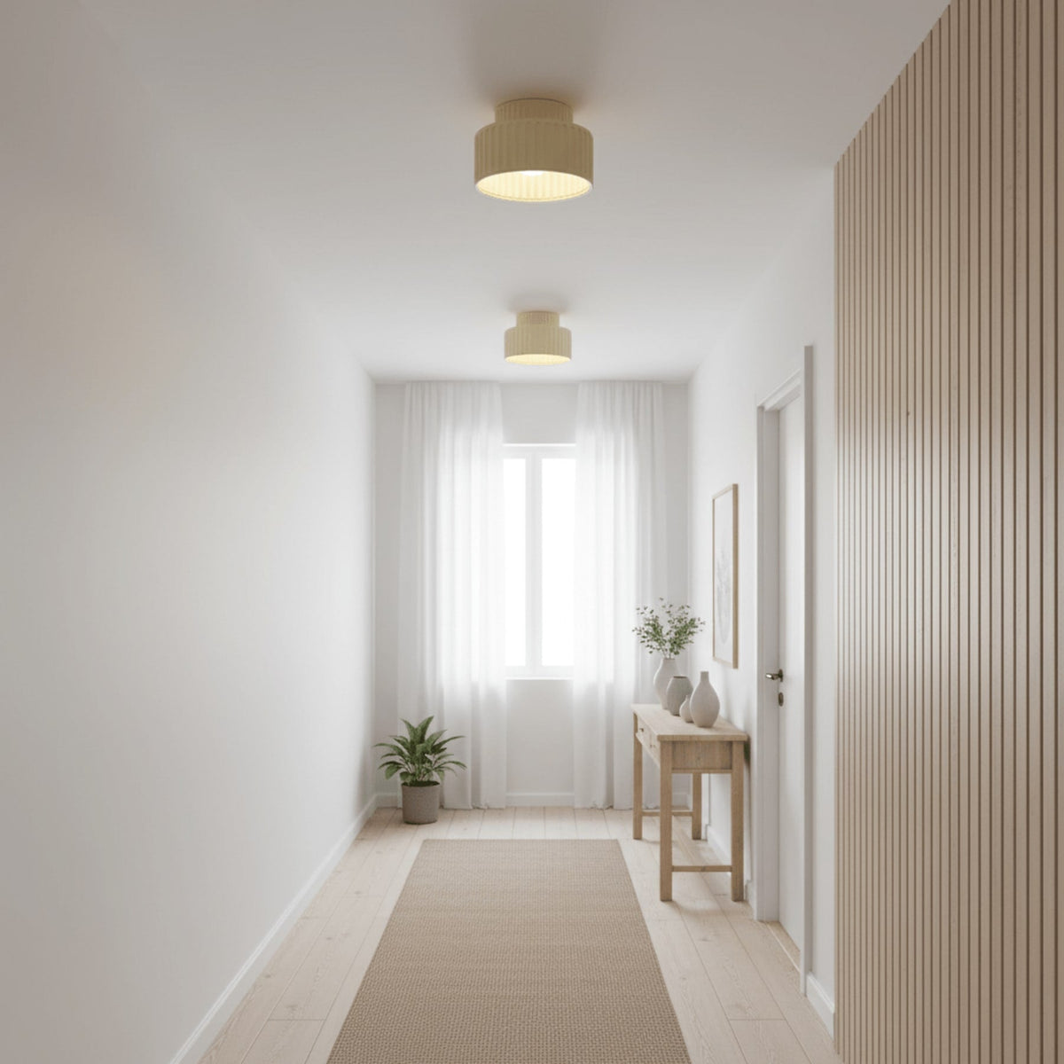 Modern Semi-Flush Ceiling Light for Living Room and Bedroom