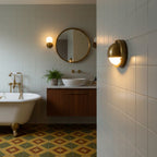 Modern Copper Wall Sconce With Dimmable Tri-Color Glow