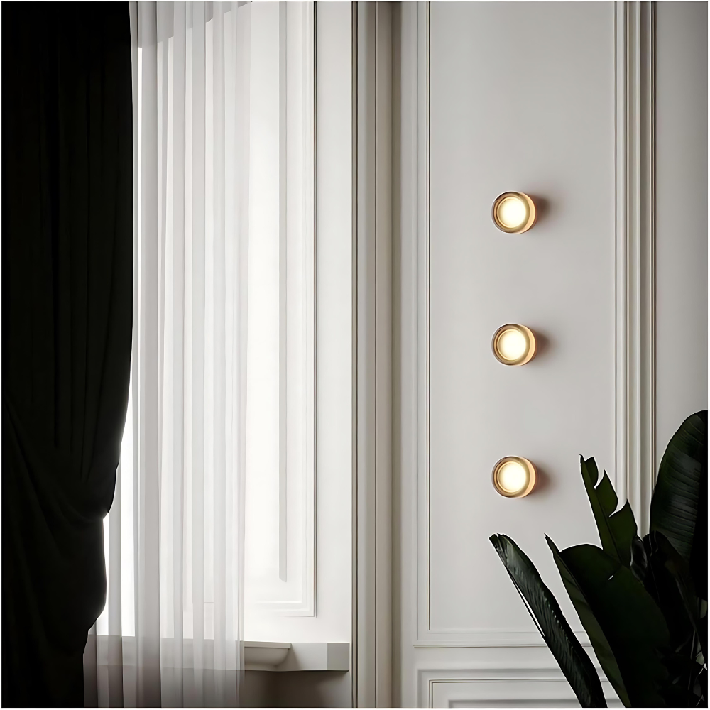 Modern Glass Wall Sconce With Adjustable LED Glow