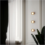 Modern Glass Wall Sconce With Adjustable LED Glow
