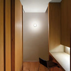 Modern Glass Wall Sconce With Adjustable LED Glow