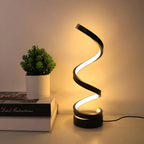 Modern Aluminum Table Lamp With USB Power