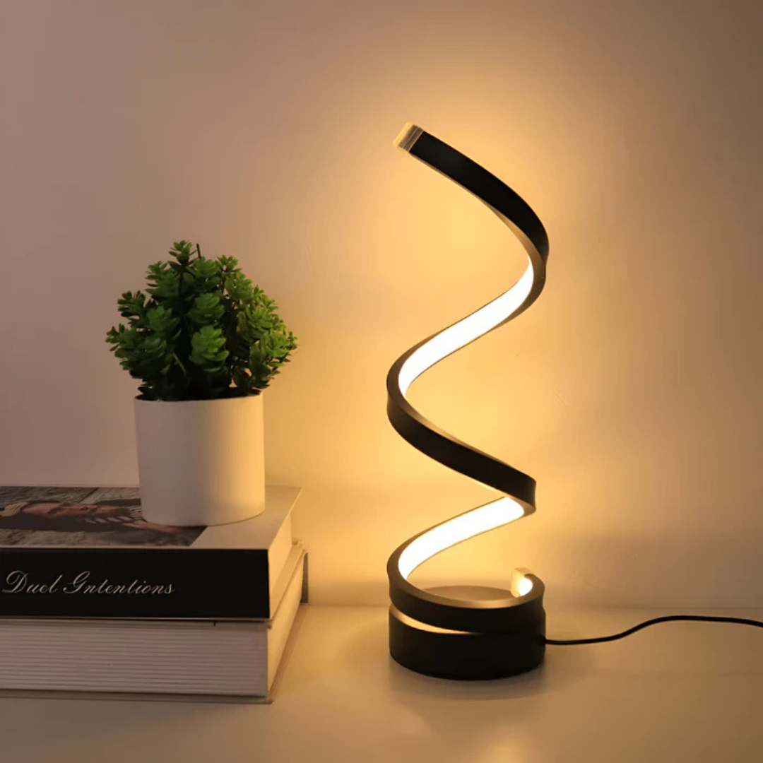 Modern Aluminum Table Lamp With USB Power
