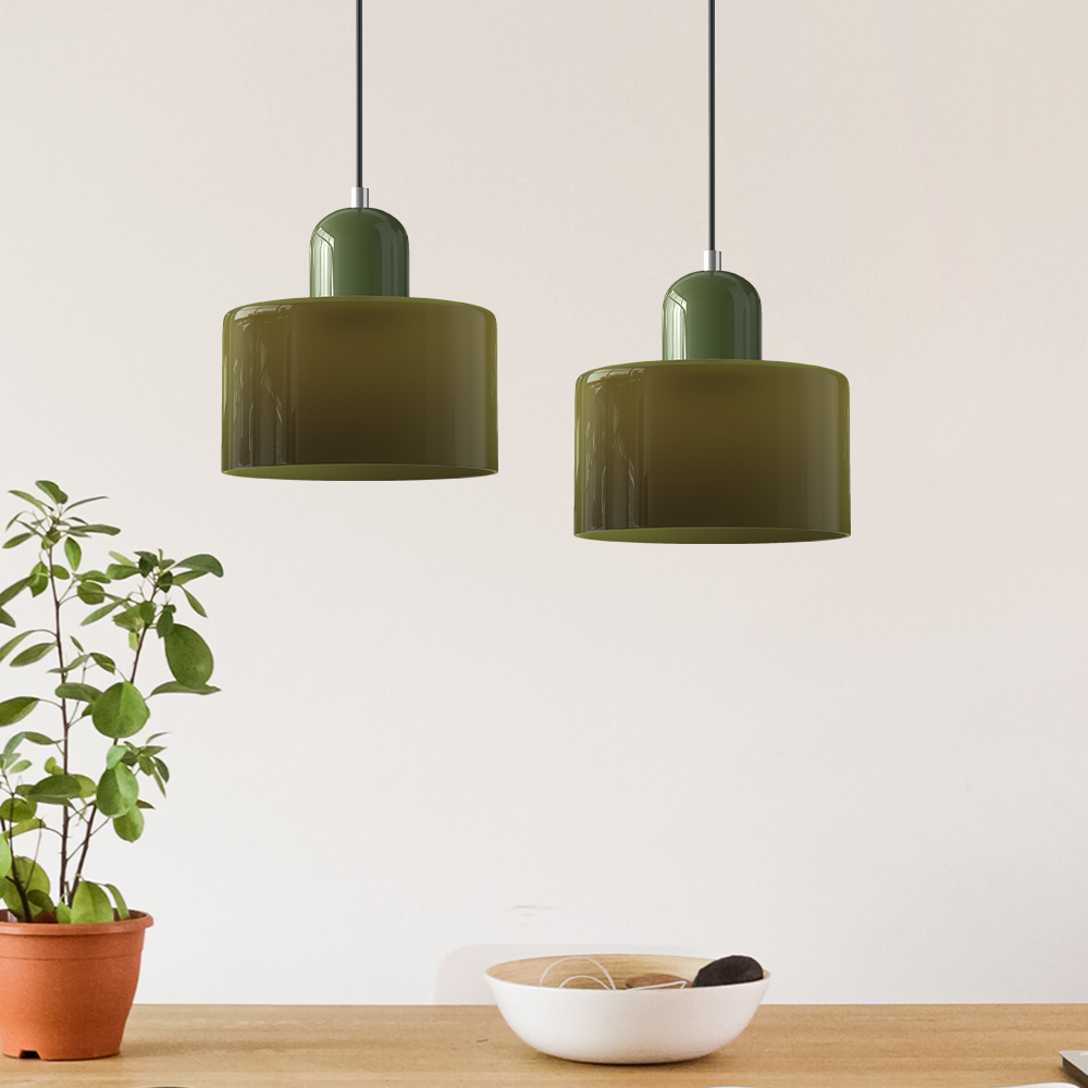 Bauhaus Glass E26 Pendant Light for Kitchen