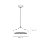 Modern Iron Pendant Light With Warm LED Glow