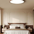 Minimalist Wood Flush Mount Ceiling Light With Slim Profile