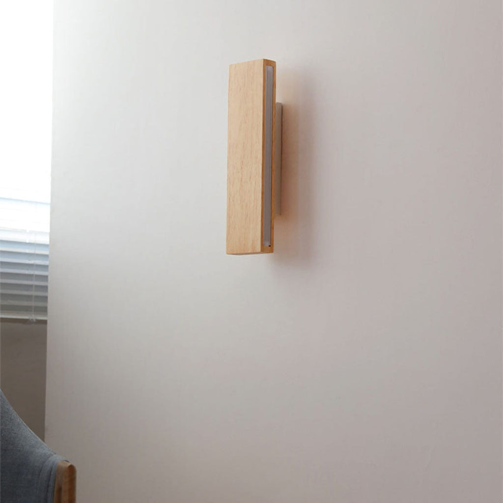 Modern Wood Wall Sconce for Living Room and Bedroom
