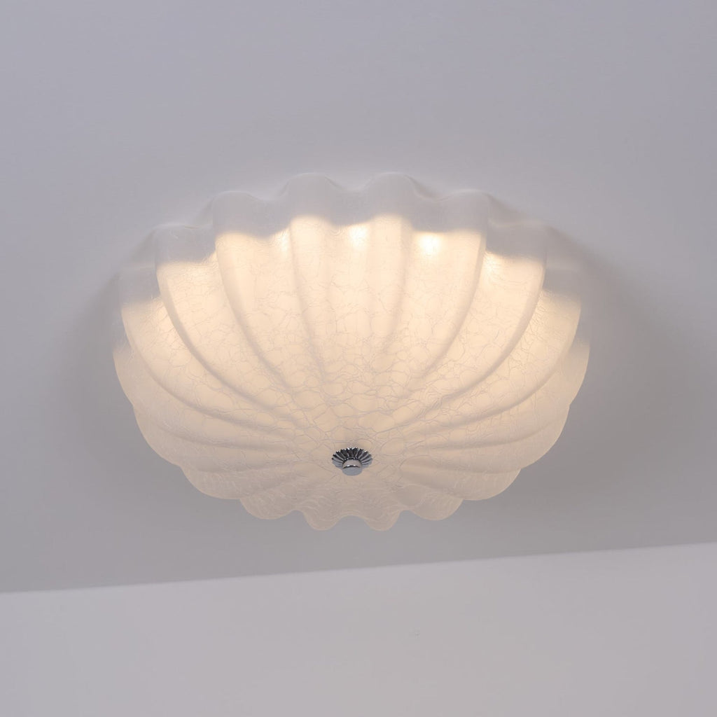 Vintage Glass Flush Mount Ceiling Light for Living Room