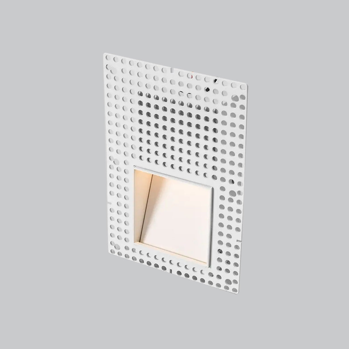 Frameless LED Sensor Wall Sconce With Perforated Panel Design