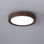 Scandinavian Wood Flush Mount Ceiling Light for Living Room