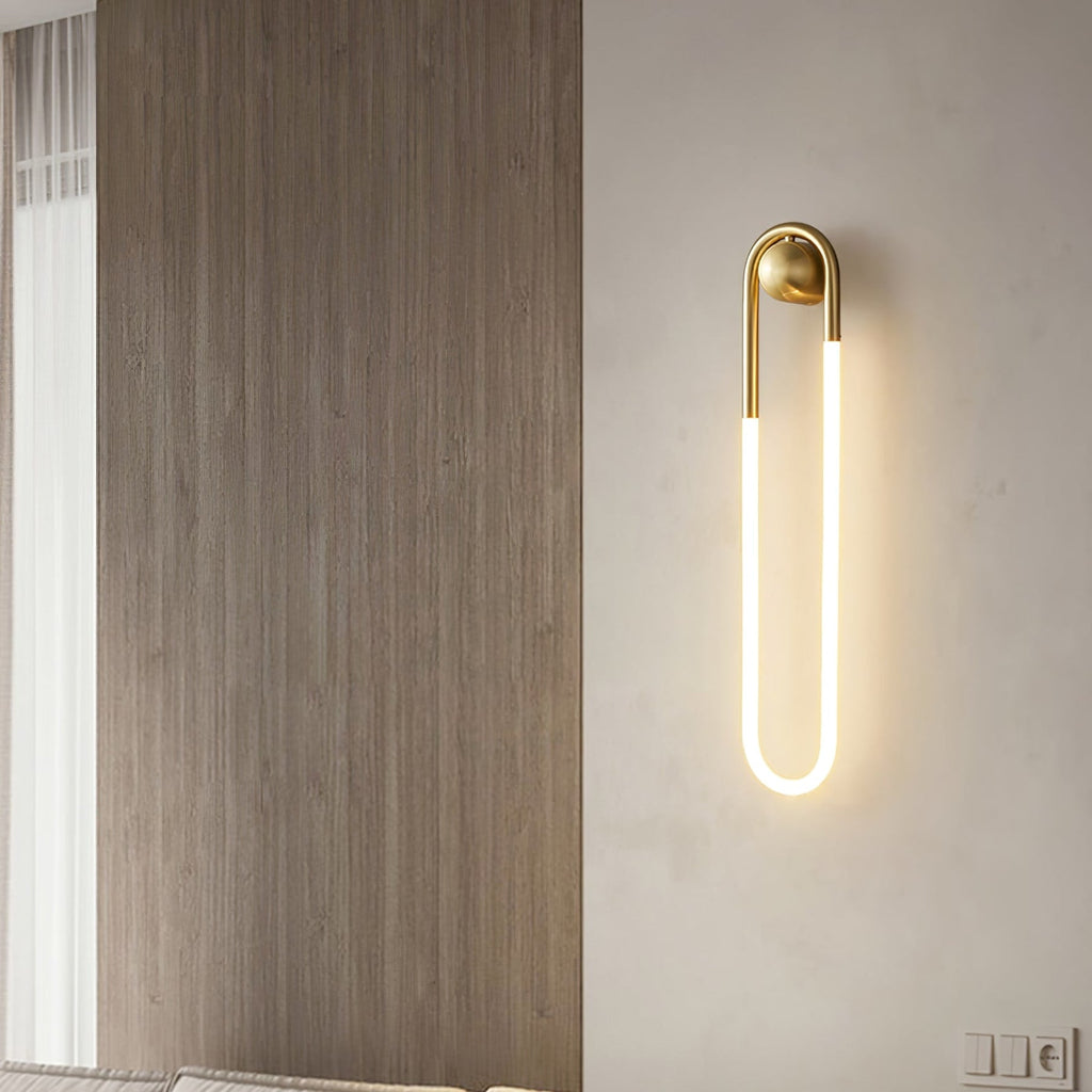 Minimalist Metal Wall Sconce for Living Room and Bedroom