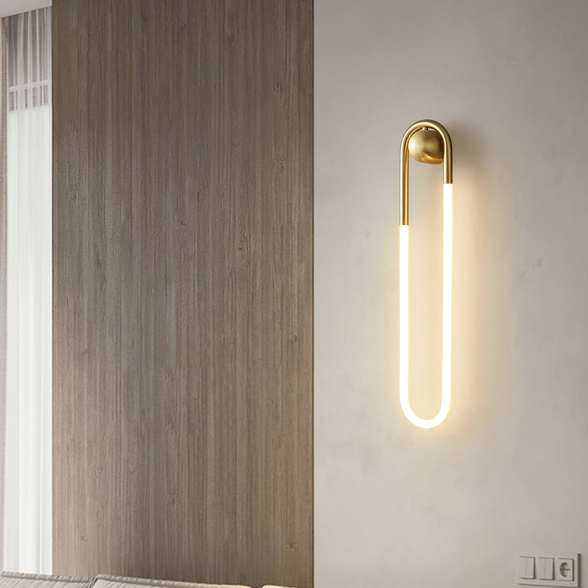 Minimalist Metal Wall Sconce for Living Room and Bedroom