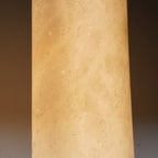 Modern Metal and Faux Alabaster Wall Sconce for Living Room