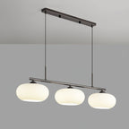 Modern Glass Pendant Light With Tri-Color LED Glow