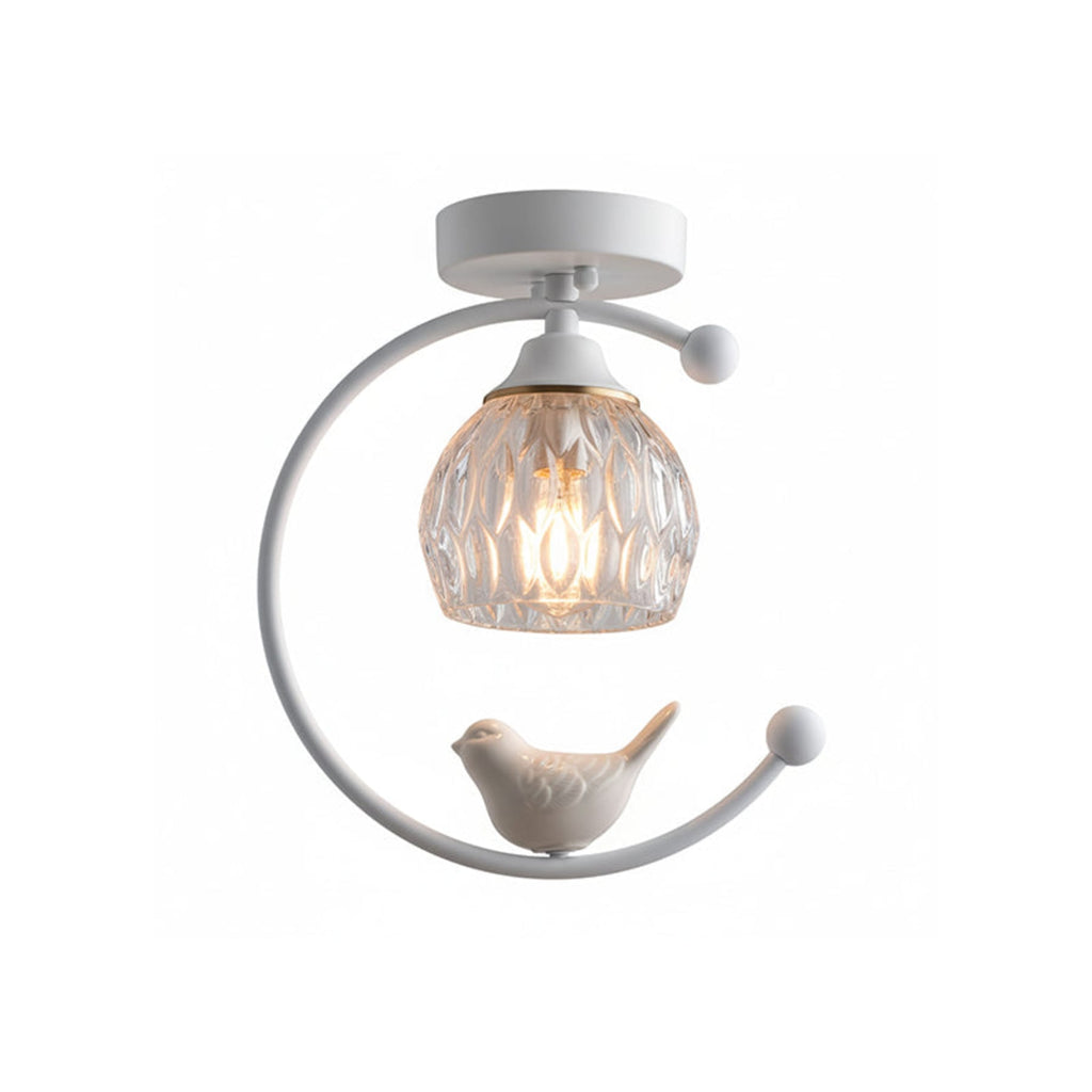 Modern Solid Brass Flush Mount Ceiling Light