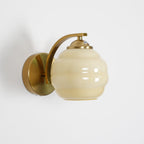 Modern Iron and Glass Wall Sconce With Warm LED Glow