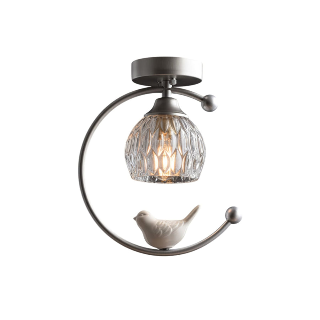 Modern Solid Brass Flush Mount Ceiling Light