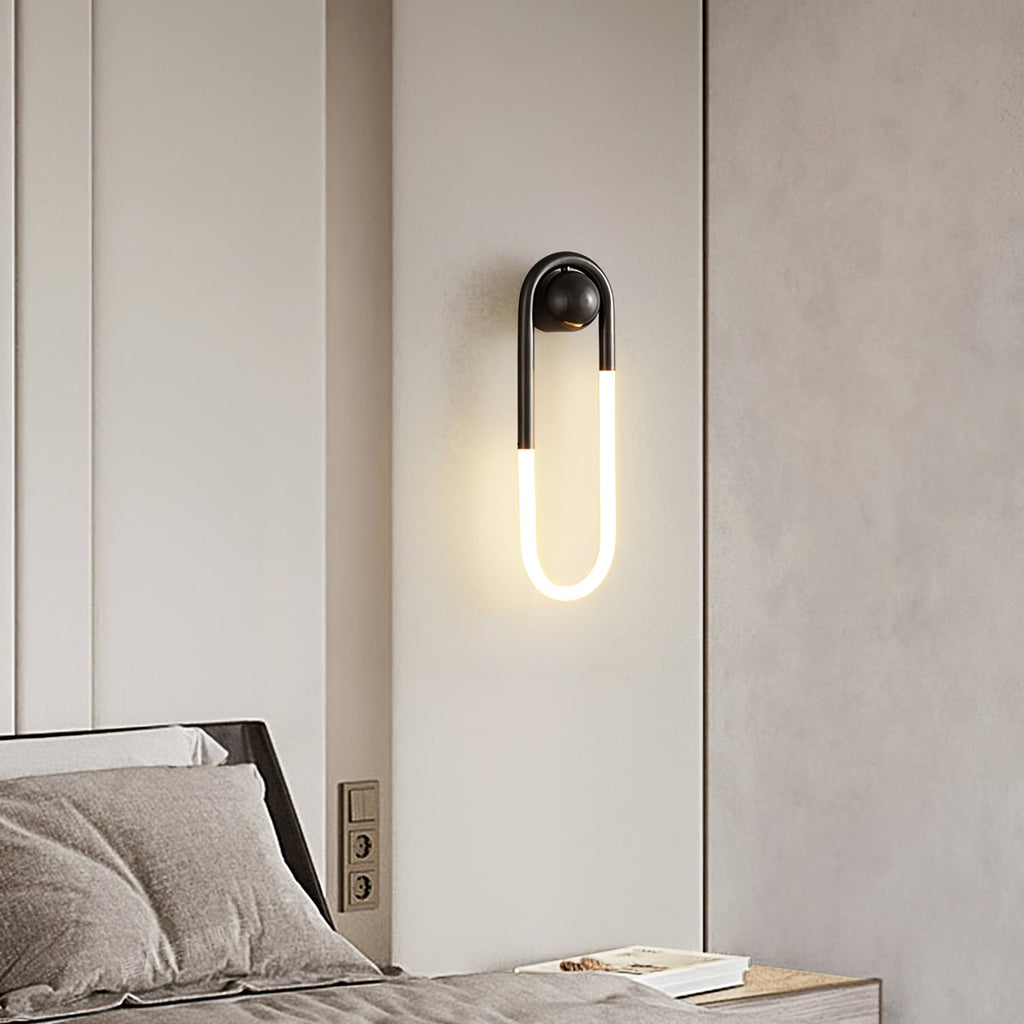 Minimalist Metal Wall Sconce for Living Room and Bedroom