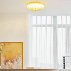 Vintage Glass Flush Mount Ceiling Light for Living Room