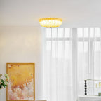 Vintage Glass Flush Mount Ceiling Light for Living Room