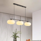 Modern Glass Pendant Light With Tri-Color LED Glow