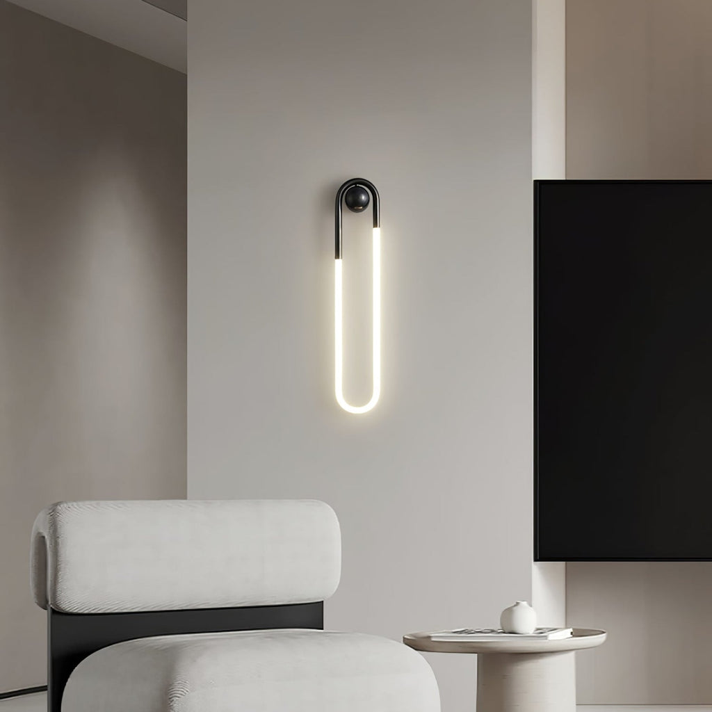 Minimalist Metal Wall Sconce for Living Room and Bedroom