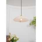 Modern Marble and Copper Pendant Light for Dining Room
