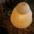 Bohemian Paper Floor Lamp With Tri-Color Glow