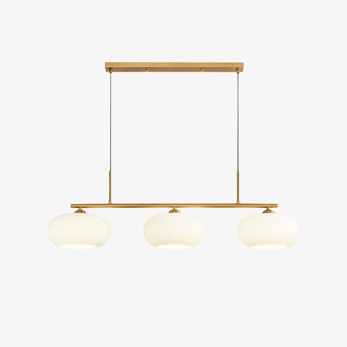Modern Glass Pendant Light With Tri-Color LED Glow