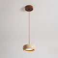 Modern Travertine Stone Pendant Light With Dimmable Remote Control