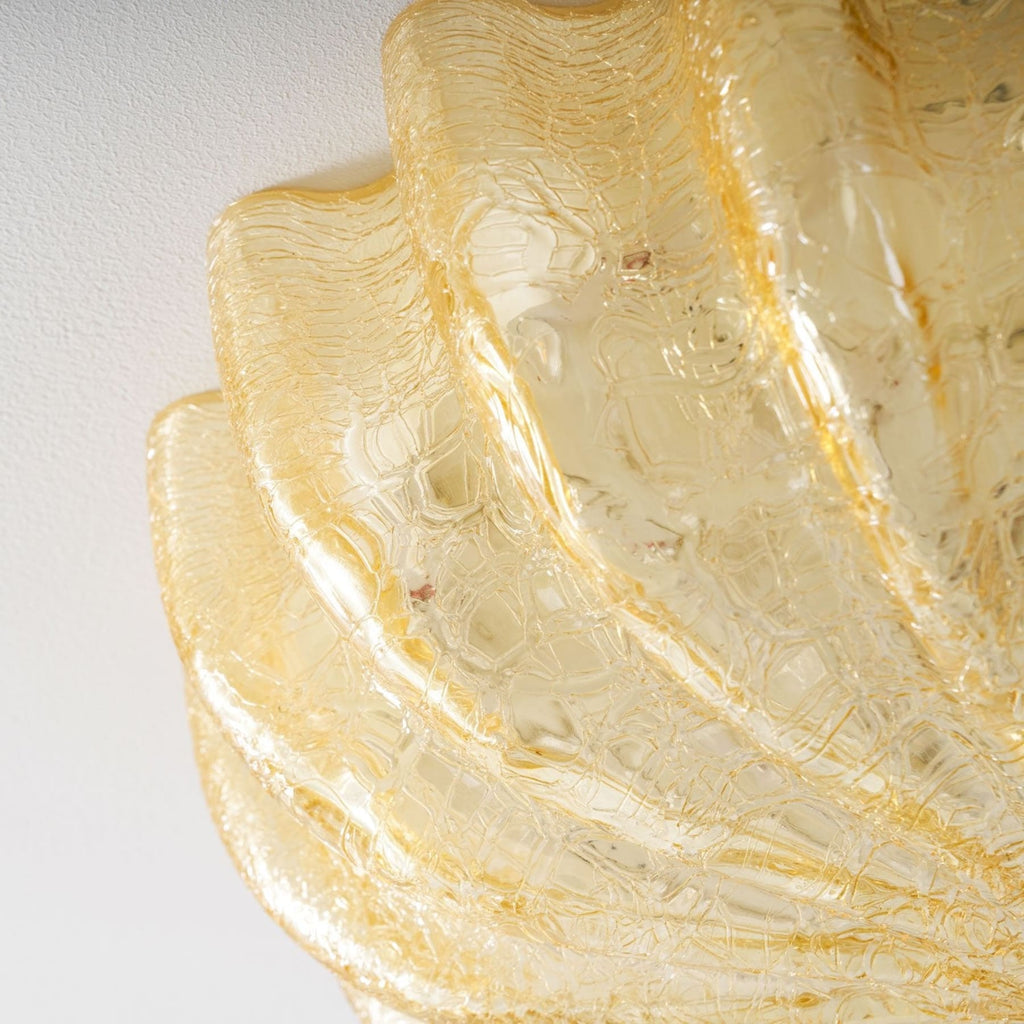 Vintage Glass Flush Mount Ceiling Light for Living Room