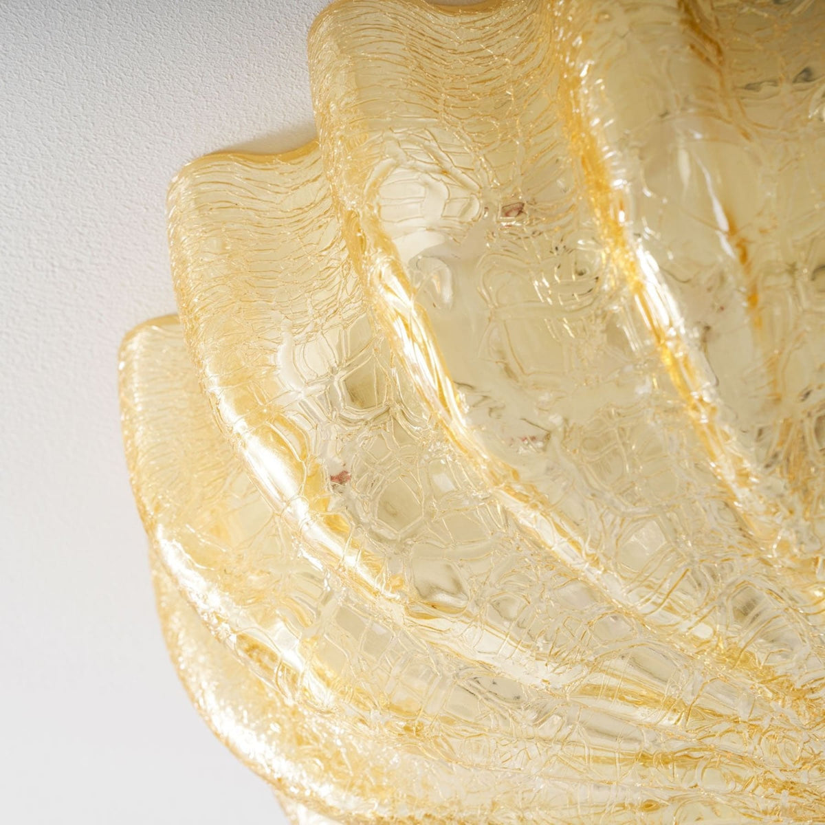 Vintage Glass Flush Mount Ceiling Light for Living Room