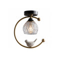 Modern Solid Brass Flush Mount Ceiling Light