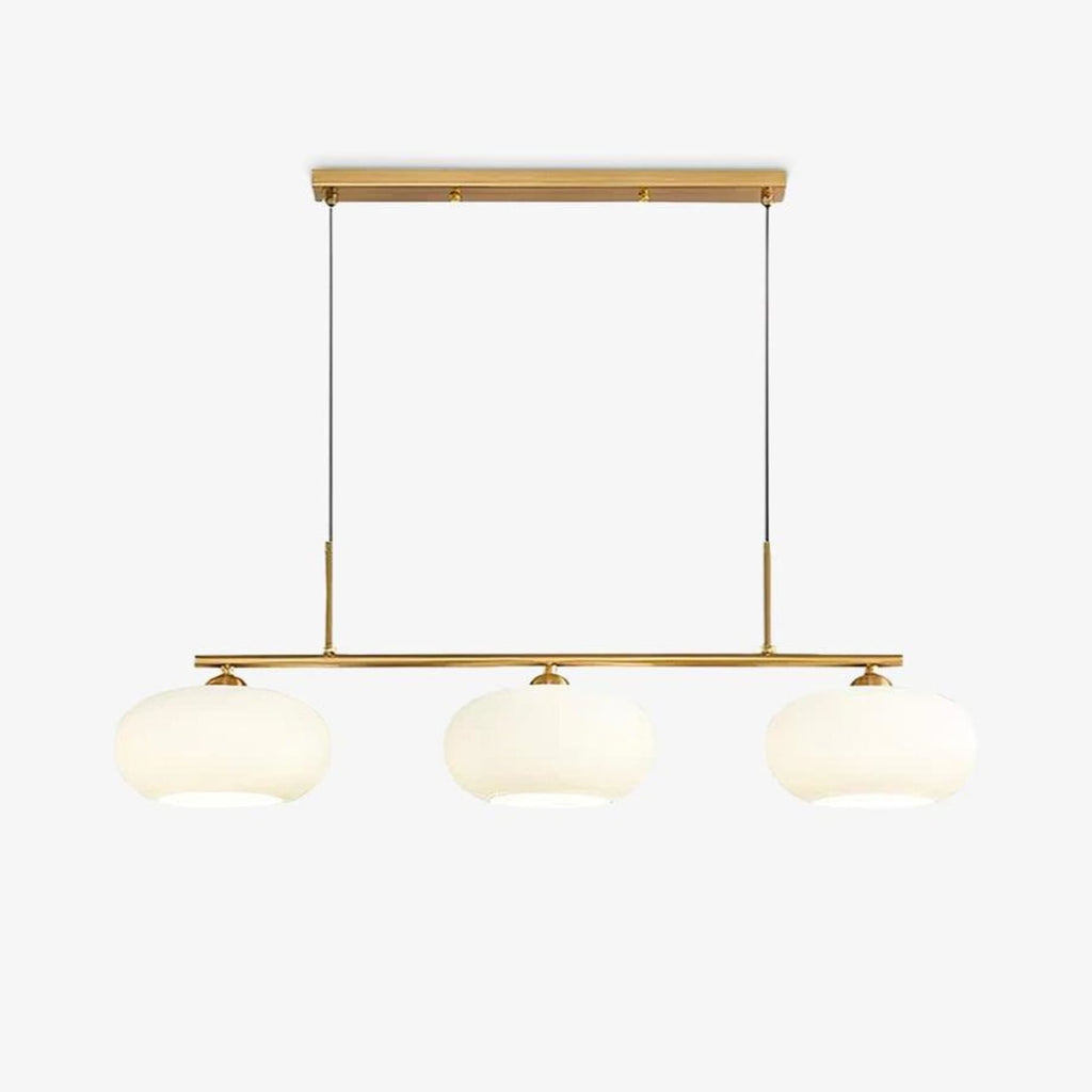 Modern Glass Pendant Light With Tri-Color LED Glow