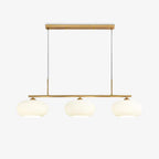 Modern Glass Pendant Light With Tri-Color LED Glow