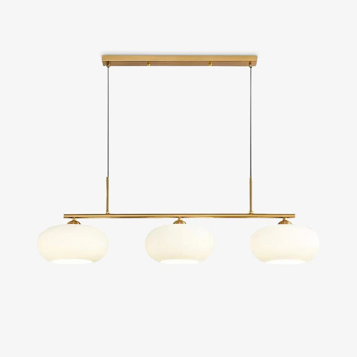 Modern Glass Pendant Light With Tri-Color LED Glow