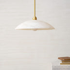 Modern Marble and Copper Pendant Light for Dining Room