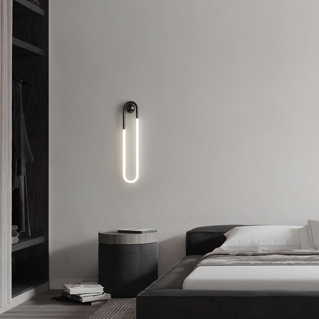 Minimalist Metal Wall Sconce for Living Room and Bedroom