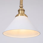 Modern Brass Pendant Light With Ceramic Shades for Dining Room