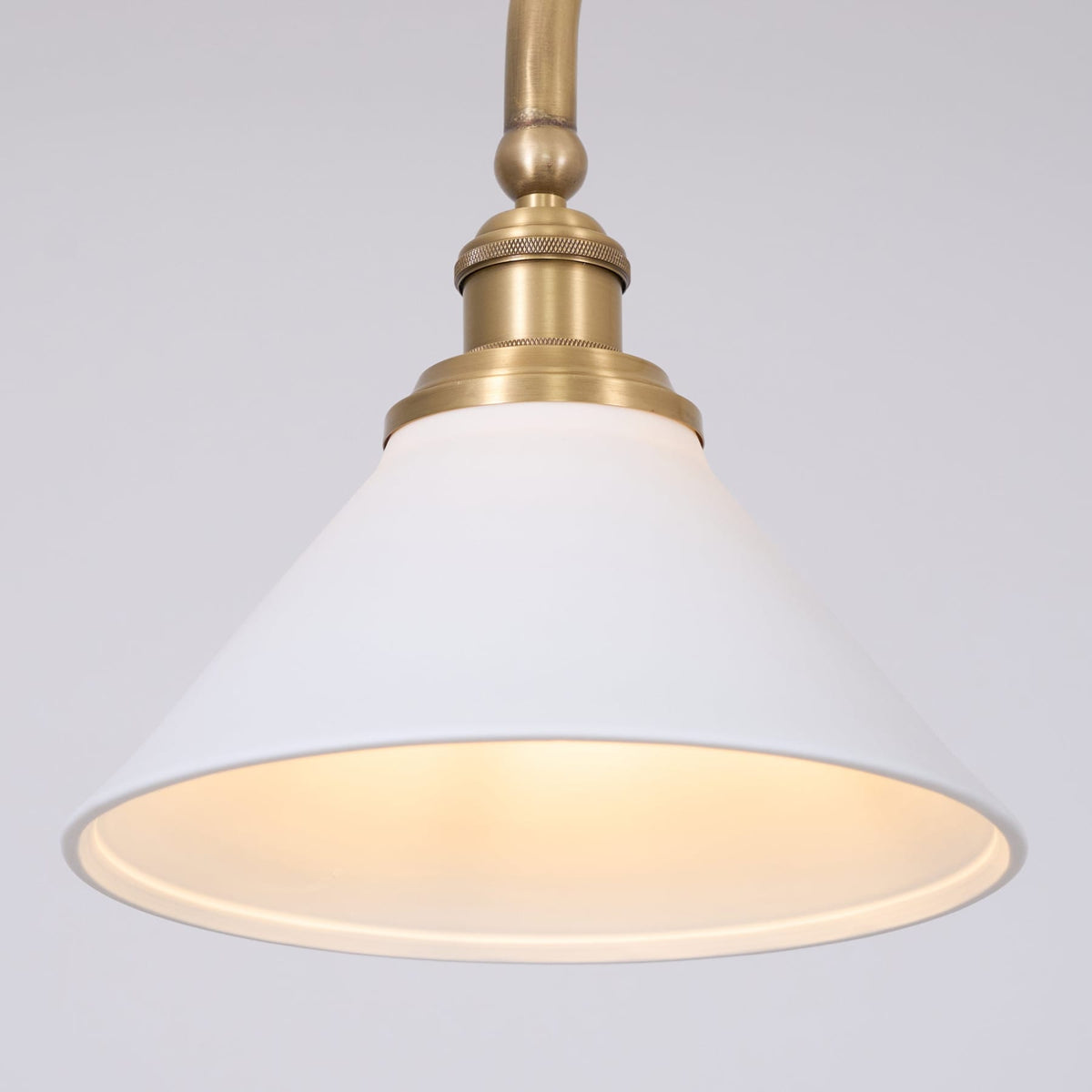 Modern Brass Pendant Light With Ceramic Shades for Dining Room